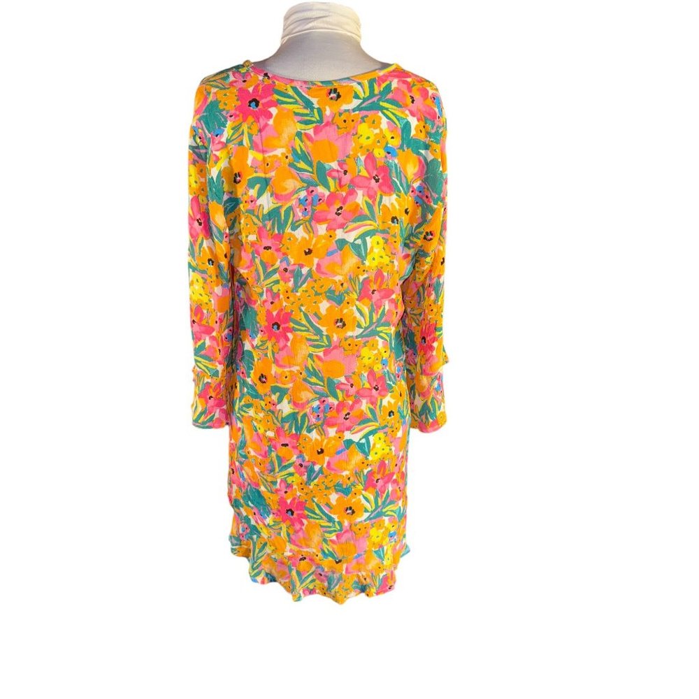 Anne Cole Summer Floral Design with Ruffle Sleeve Women Size XS - Picture 6 of 9